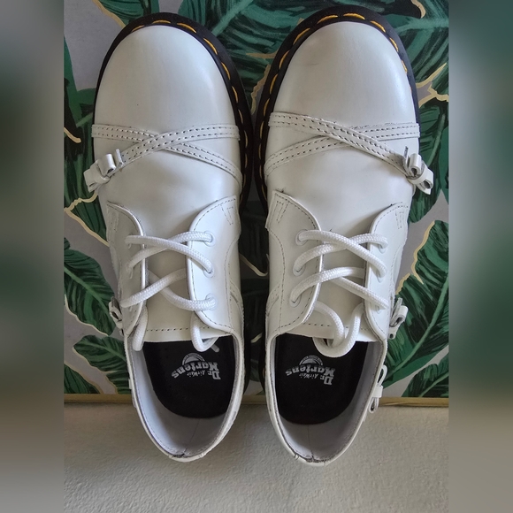Dr. Martens White Leather Oxfords - Picture 4 of 6